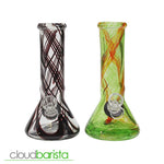 Softglass 8" Beaker - Cloud Barista