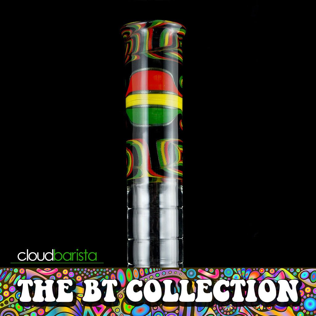 Rasta Cone Perc Beaker Bong - Cloud Barista