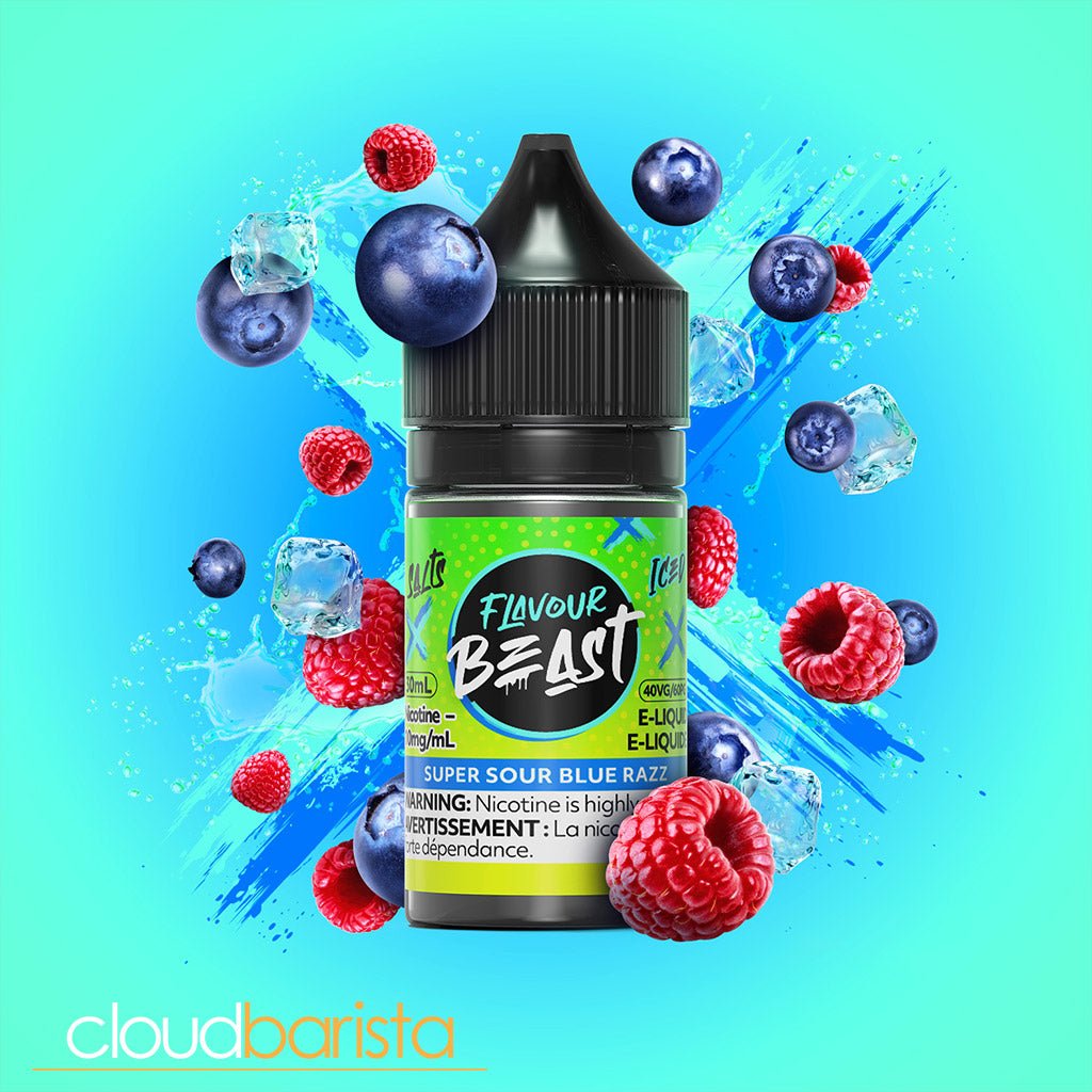Super Sour Blue Razz Iced - Salts - Cloud Barista