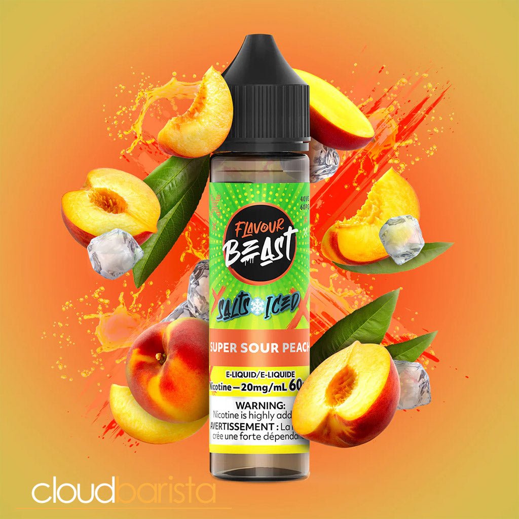 Super Sour Peach Iced - Salts - Cloud Barista