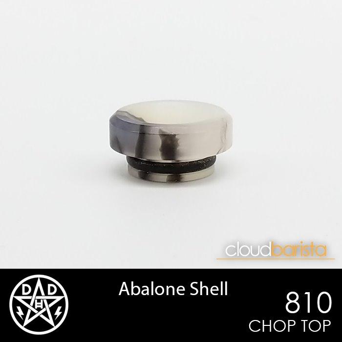 Chop Top - 810 Drip Tips Double Helix Designs Abalone Shell 