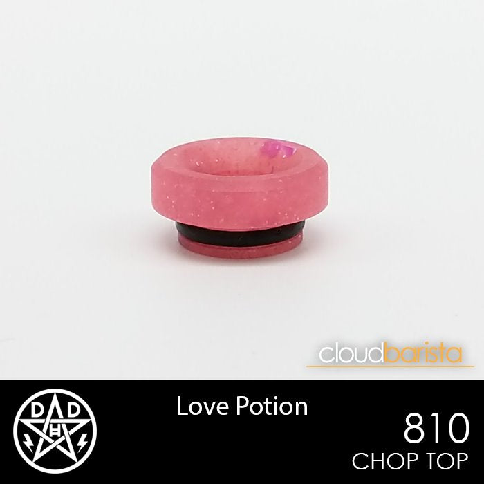 Chop Top - 810 Drip Tips Double Helix Designs Love Potion 
