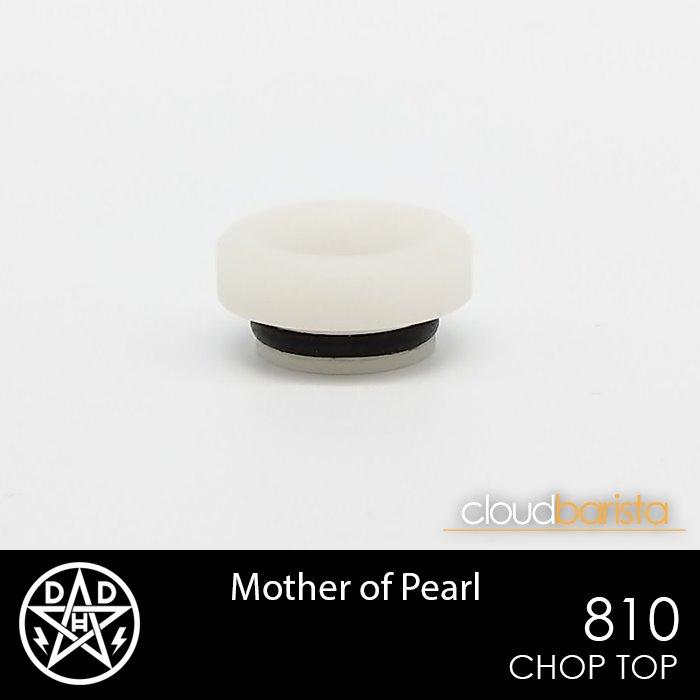 Chop Top - 810 Drip Tips Double Helix Designs Mother of Pearl 