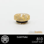 Chop Top - 810 Drip Tips Double Helix Designs Stay Gold 