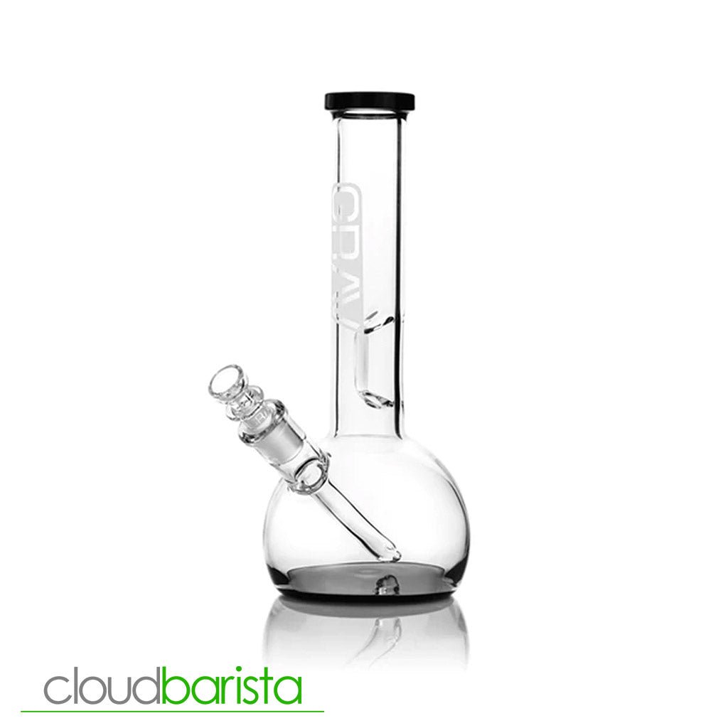 Colour Accent Round Base Beaker Bong 8" - Cloud Barista